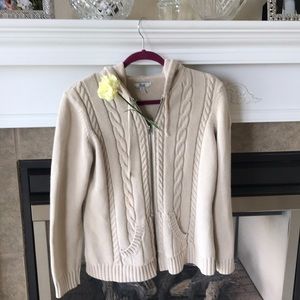 Bass & Co, S Lg, 100% cotton, zip hooded sweater